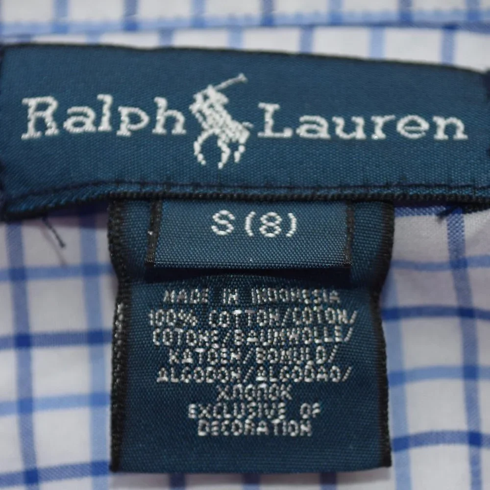Ralph Lauren Long Sleeve Plaid Shirt - Small (8)